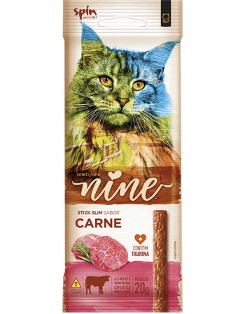 STICK NINECAT SPIN PET 20G CARNE
