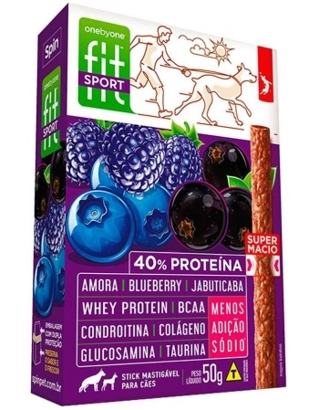 STICK FIT SPORT SPIN PET-50G AMORA + BLUEBERRY + JABUTICABA