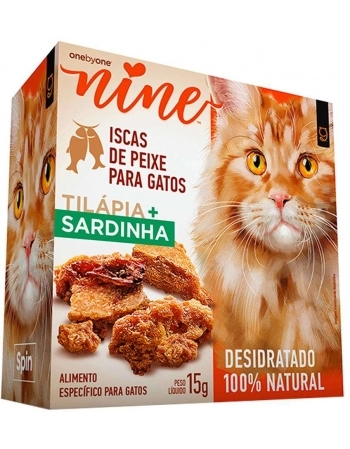 MINI SNACK NINE CAT SPIN PET 15G - TILÁPIA E SARGINHA