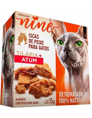 MINI SNACK NINE CAT SPIN PET 15G - TILÁPIA E ATUM