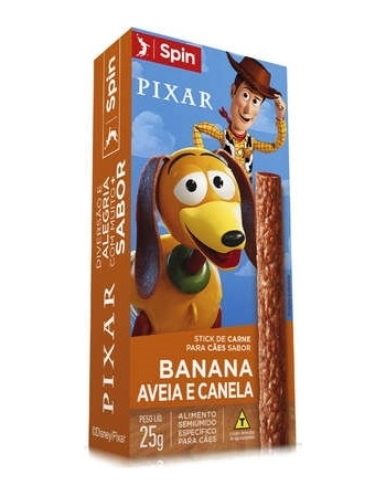 STICK TOY SOTRE SPIN PET - CAES - 25G - BANANA+AVEIA+CANELA