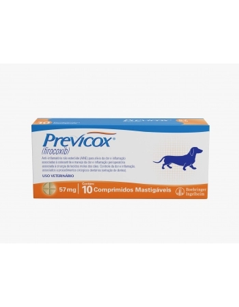 PREVICOX DOG 57MG X 10 COMPR MASTIGAVEIS